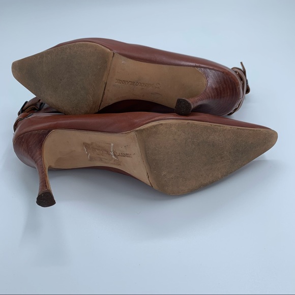 Manolo Blahnik Cognac Boots - Picture 4 of 8